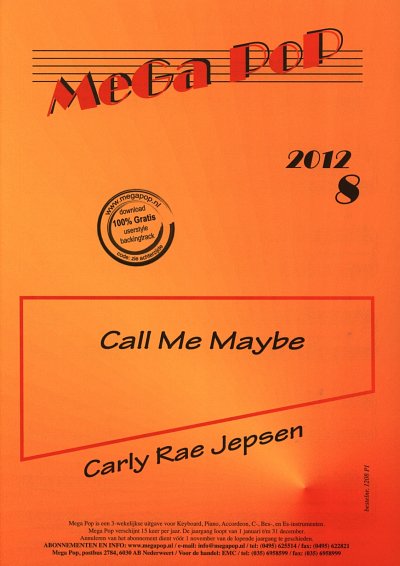 Jepsen Carly Rae: Call Me Maybe Mega Pop 2012 8