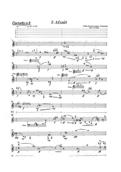P. Gudmundsen-Holmgreen: In Terra Pax Op.11
