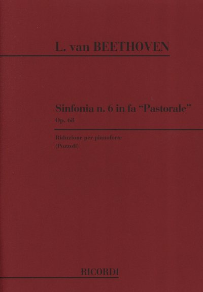 L. v. Beethoven: Sinfonia N. 6 In Fa Op. 68 'Pastorale, Klav