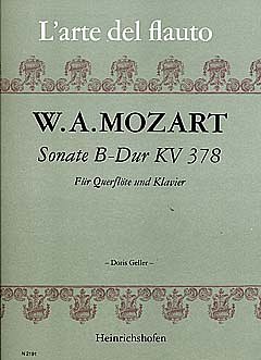 W.A. Mozart: Sonate B-Dur Kv 378 (317d)