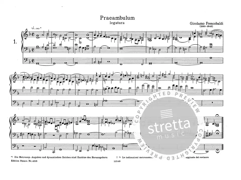 G. Frescobaldi: Orgelwerke 2, Org (1)