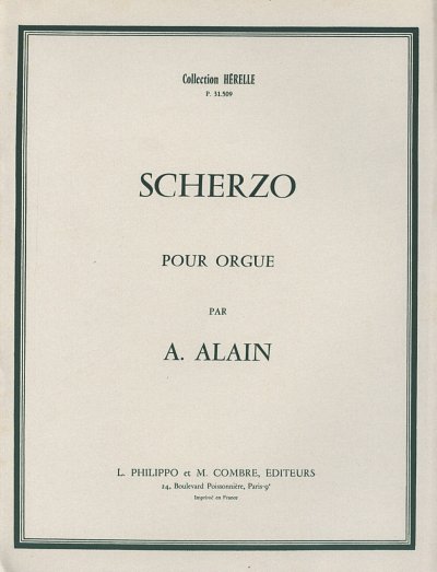 A. Alain: Scherzo, Org