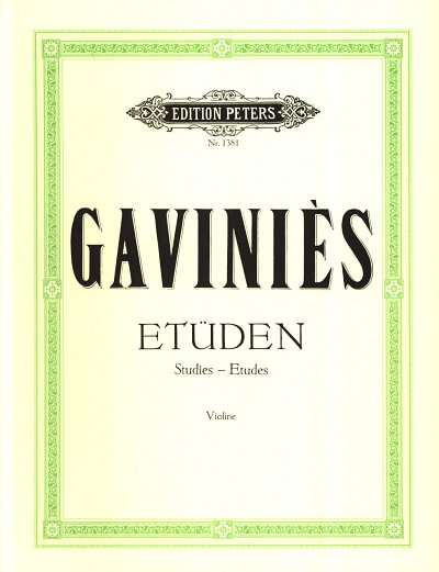 P. Gaviniès y otros.: 24 Etüden (Matinées)