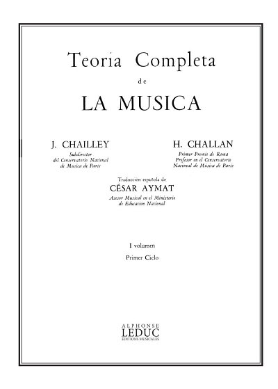 C.J./. Challan: Teoría completa de la música, Ges/Mel (Bu)