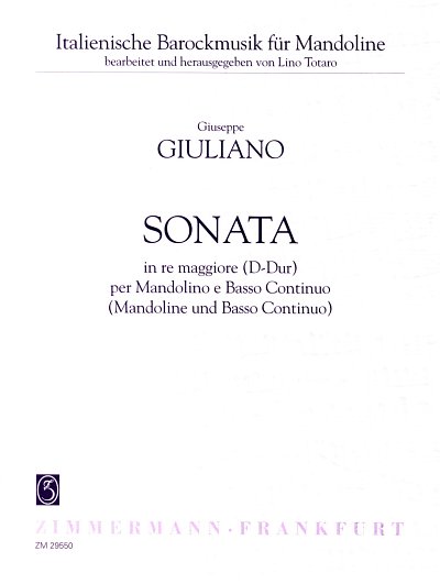 Giuliano G.: Sonate D-Dur