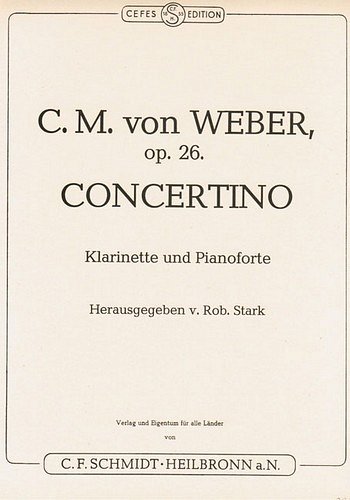 C.M. von Weber: Concertino Es-Dur Op 26 - Klar Orch