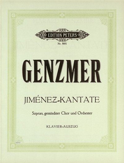 H. Genzmer: Jimenez Kantate - Ges-H (S) Gch Orch