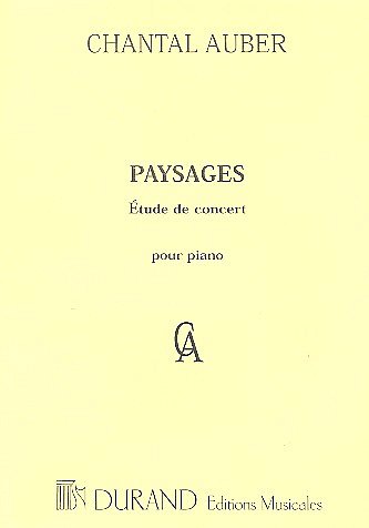 Paysages Piano (Etude De Concert , Klav