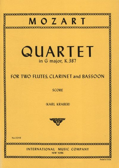 W.A. Mozart: Quartetto K 387 (Bu)
