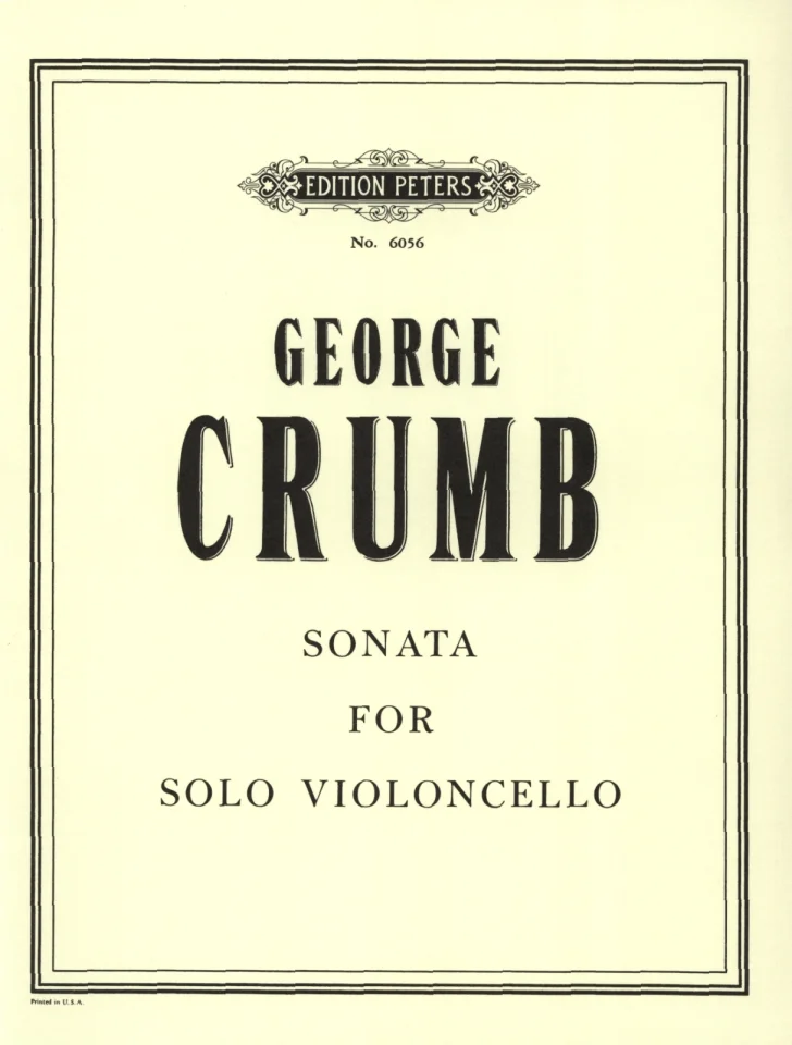 G. Crumb: Sonate für Violoncello, Vc (0)