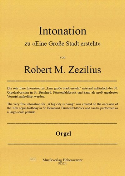 R.M. Zezilius: Intonation zu 