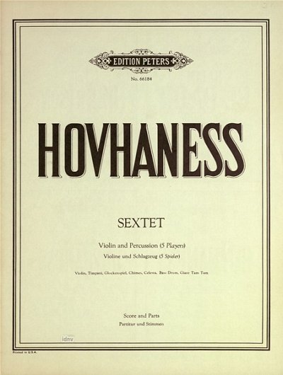A. Hovhaness: Sextett Op 108