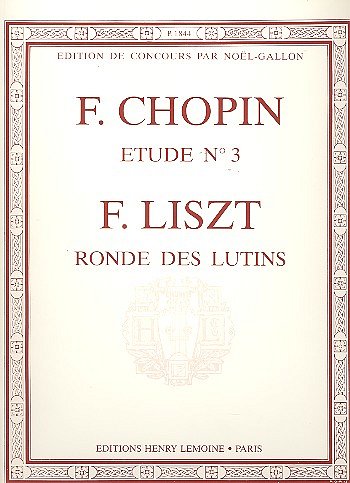 F. Chopin: Etude Op.10 n°3 Tristesse - Ronde des lutin, Klav
