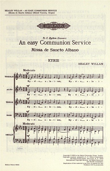 P. Grainger: An Easy Communion Service (Missa De Sancto Alba