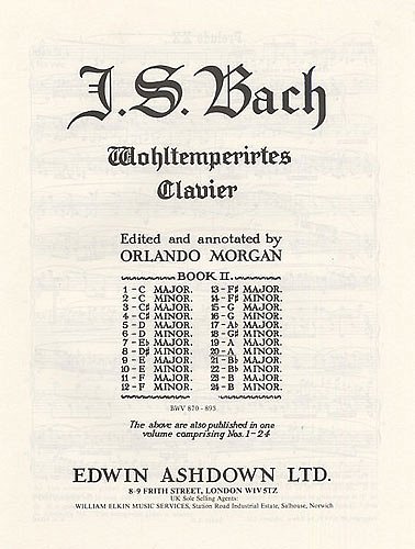 J.S. Bach: Prelude and Fugue No. 20 In A Minor, Klav
