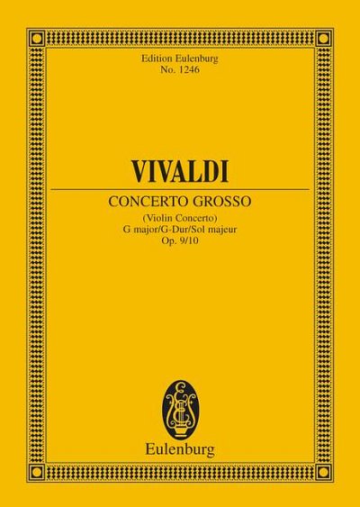 A. Vivaldi: Concerto G-Dur Op 9/10 Rv 300 P 103 La Cetra Eul