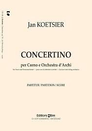 J. Koetsier: Concertino op. 74, HrnStrOrch (Part.)