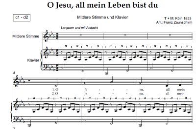 DL: (Traditional): O Jesu, all mein Leben bist du, GesM (Par