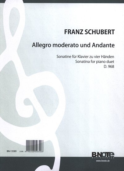 F. Schubert: Allegro moderato und Andante D968, Klav(4hd)