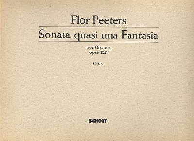 F. Peeters: Sonata quasi una Fantasia op. 129 , Org