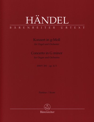 G.F. Händel: Konzert für Orgel und Orchester, OrgOrch (Part)