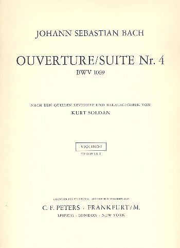 J.S. Bach: Suite (Ouvertuere) Nr. 4 D-Dur BWV 1, OrchBc (Vl1