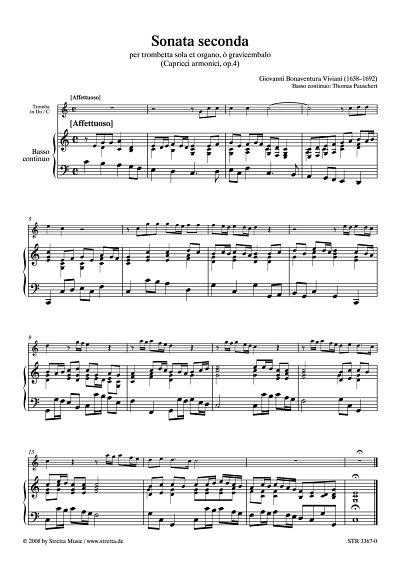 DL: G.B. Viviani: Sonata seconda per trombetta sola et organ