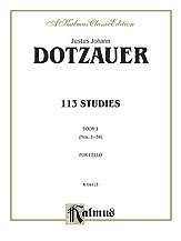 J.J.F. Dotzauer, Dotzauer, J.J.F.: Dotzauer: 113 Studies, Volume I (Nos. 1-34)