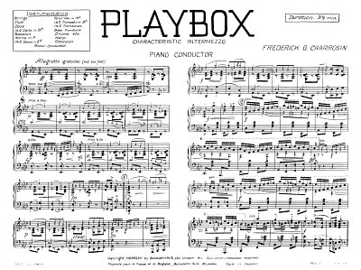 F. Charrosin: Playbox, Sinfo (Pa+St)