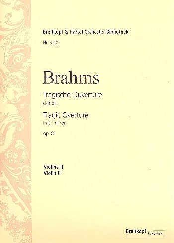J. Brahms: Tragische Ouvertuere D-Moll Op 81