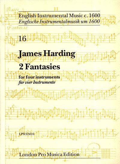 Harding James: 2 Fantasies English Instrumental Music 16
