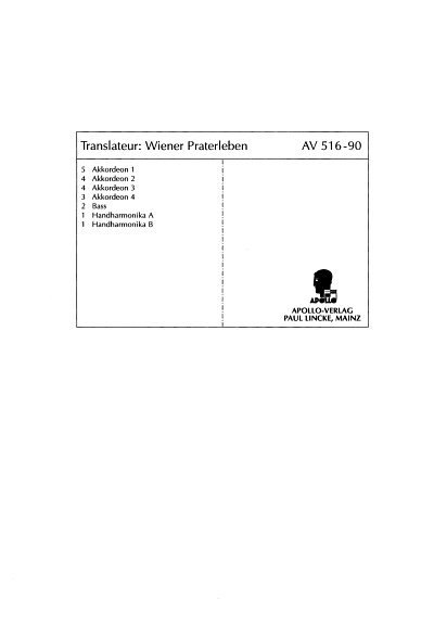 S. Translateur: Wiener Praterleben Op 12