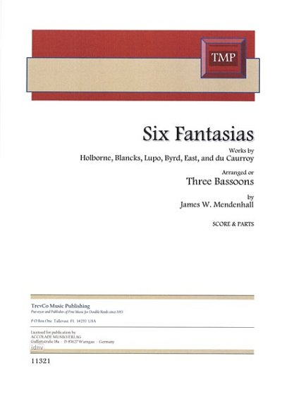 H.B.L.B.E. Caurroy: Six Fantasias, 3 Fagotte