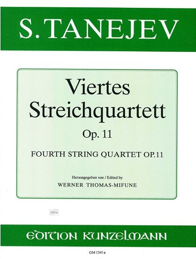 S.I. Tanejew: Streichquartett Nr. 4 op. 11, 2VlVaVc (Stsatz)