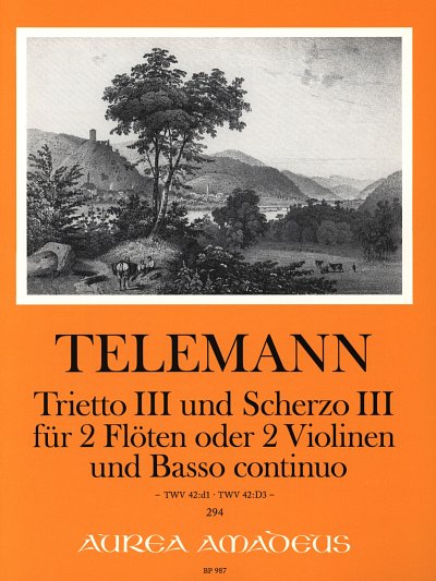 Telemann Georg Friedrich: Trietto 3 Und Scherzo 3 Twv 42/D1 