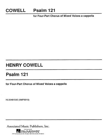 H. Cowell: Psalm 121 Unac Archive Edition, GchKlav (Chpa)