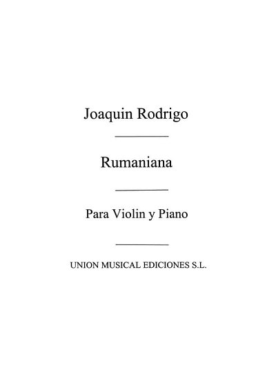 J. Rodrigo: Rumaniana, VlKlav (KlavpaSt)