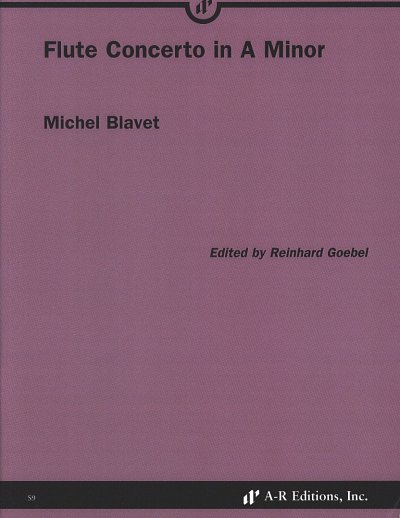 M. Blavet: Flute Concerto in A Minor, FlStr (Pa+St)