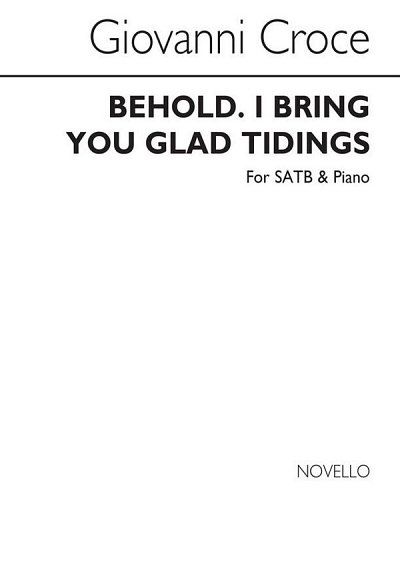 G. Croce: Behold, I Bring You Glad Tidings, GchKlav (Chpa)