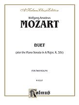 Mozart: Duet (after the Piano Sonata in A Major, K. 331)