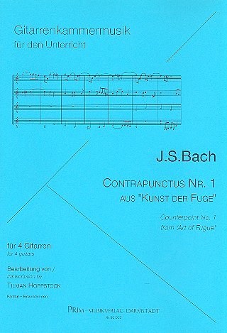 J.S. Bach: Contrapunctus 1 aus Kunst der Fuge, 4Git