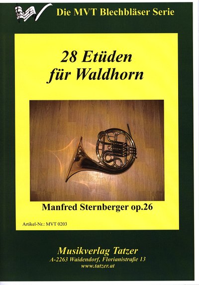 Sternberger Manfred: 28 Etueden Op 26 Fuer Waldhorn (Hrn)