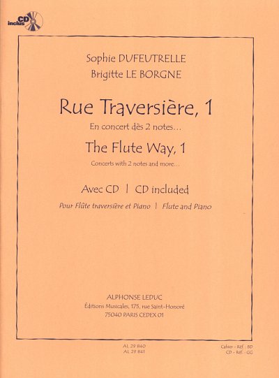 S. Dufeutrelle: Rue Traversiere, 1, FlKlav (+CD)