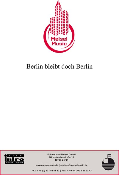 DL: W. Meisel: Berlin bleibt doch Berlin, GesKlav