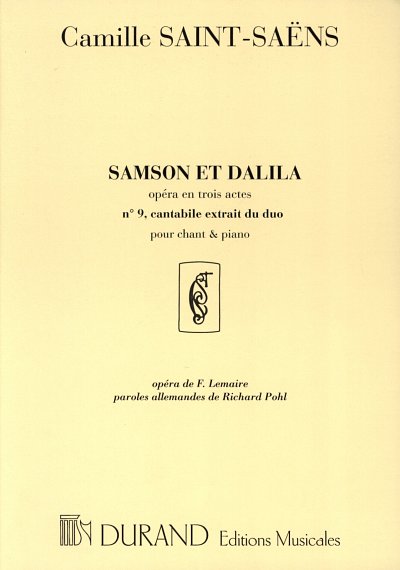 C. Saint-Saëns: Samson Et Dalila no9 Cantabile (KlavpaSt)