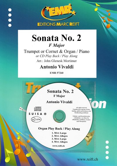 A. Vivaldi: Sonata No. 2, Trp/KrnKlaOr (+CD)