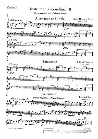 Instrumental-Spielbuch 2 Leichte Originalsaetze Violine I