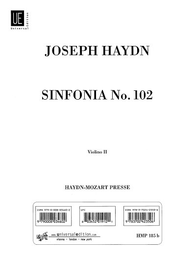J. Haydn: Sinfonia Nr. 102 B-Dur Hob. I:102, Sinfo (Vl2)