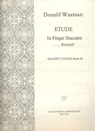 Etude No. 33: Finger Staccato (Bu)