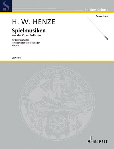 DL: H.W. Henze: Spielmusiken, Orch (Part.)